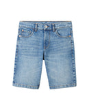 Pantalon de niño vaquero corto con botón