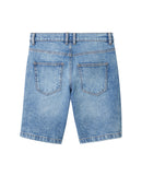 Pantalon de niño vaquero corto con botón
