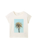 Camiseta de niña de manga corta con estampado