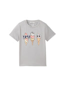 Camiseta de niño manga corta con dibujo frontal