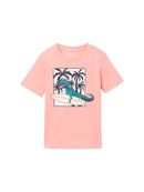 Camiseta de niño manga corta con dibujo frontal