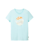 Camiseta de niña manga corta con dibujo frontal