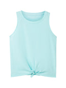 Camiseta de niña sin mangas con nudo