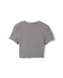 Camiseta de manga corta canalé
