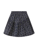 Falda corta con estampado de flores