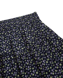 Falda corta con estampado de flores