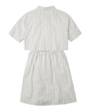 Vestido de camisa a rayas