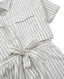 Vestido de camisa a rayas