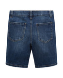 Bermuda de niño en estilo cinco bolsillos en color azul