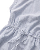 Vestido sin mangas a rayas