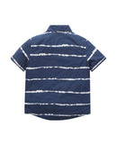Camisa de niño de manga corta a rayas