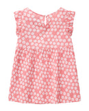 Vestido de niña sin mamgas con estampado floral