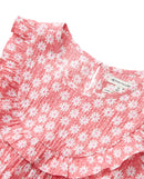 Vestido de niña sin mamgas con estampado floral