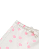 Pantalón de niña de chándal con estampado de lunares