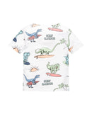 Camiseta de niño de manga corta con dibujos en toda la prenda