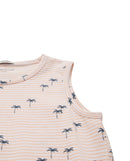 Camiseta de niño sin mangas con estampado en toda la prenda