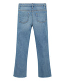 Pantalón de niña flare en estilo cinco bolsillos