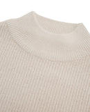 Jersey de niña de punto con cuello alto