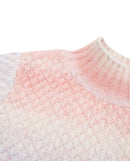 Jersey de niña de punto con cuello alto