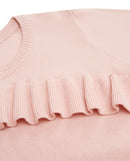 Jersey de niña de punto y manga larga