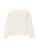 Cardigan de niña con volantes