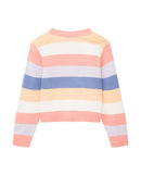 Cardigan de niña estampado de rayas