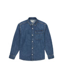Camisa de niño vaquera con bolsillo
