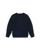 Sudadera de niña lisa en tejido estructurado