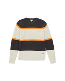 Jersey de niño cuello redondo con rayas multicolor