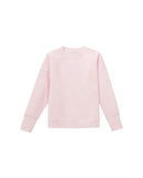 Sudadera de niña lisa con cuello redondo
