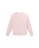 Sudadera de niña lisa con cuello redondo