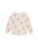 Sudadera de niña cuello redondo con estampado