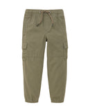 Pantalón cargo de niño con cintura elástica y cordón de ajuste