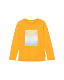 Camiseta de niño cuello redondo con dibujo frontal