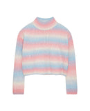 Jersey de niña multicolor cuello alto
