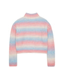 Jersey de niña multicolor cuello alto