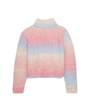 Jersey de niña multicolor cuello alto