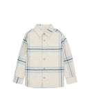 Camisa de niño 100% algodón de manga larga a cuadros