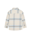 Camisa de niño 100% algodón de manga larga a cuadros