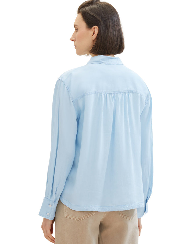 Camisa vaquera de mujer manga larga