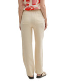 Pantalón de mujer corte recto con cintura de goma elástica