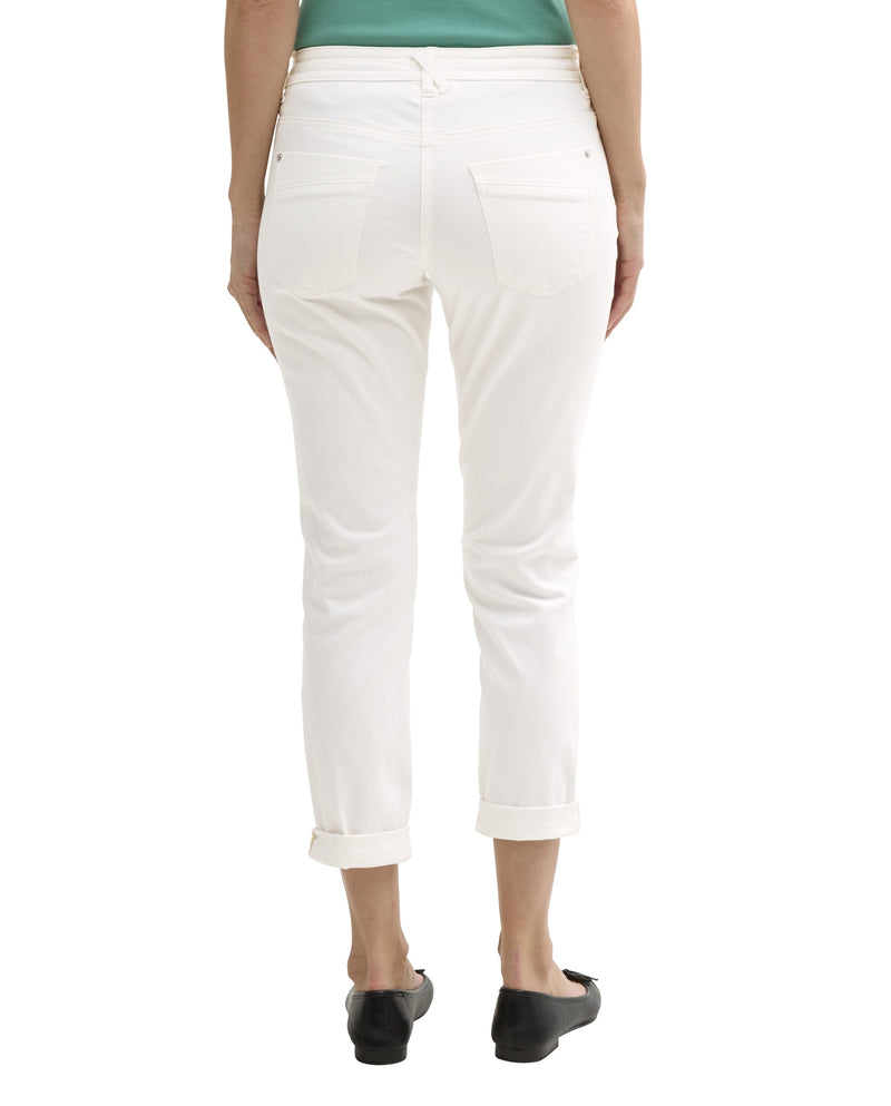 Vaquero de mujer tapered fit con cordón