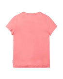 Camiseta de manga corta con dibujo de corazón lateral