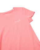 Camiseta de manga corta con dibujo de corazón lateral