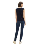 Vaquero de mujer Alexa skinny efecto desgastado azul marino