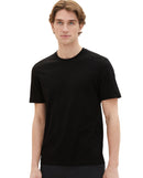 Pack doble de camisetas de hombre negro