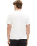 Camiseta de hombre con cuello redondo de manga corta blanco