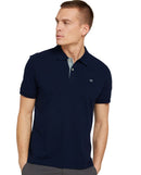 Polo de hombre de manga corta azul marino