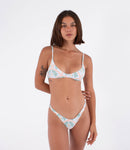 Top de bikini de mujer Scoop Crop Top Print HURLEY