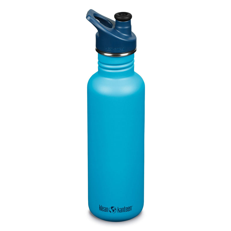 Classic Klean Kanteen Bottle with Sport Cap 27oz (798ml) blue